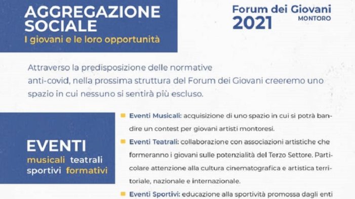 montoro forum giovani in attesa ma pronto a ripartire