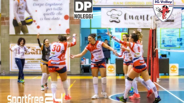 dp noleggi sg volley terzo successo consecutivo