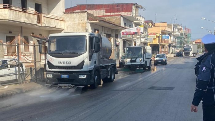 san marzano dopo l alluvione al via la pulizia delle strade