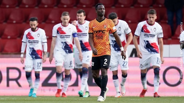 benevento gyamfi felice per la vittoria volevamo solo i tre punti