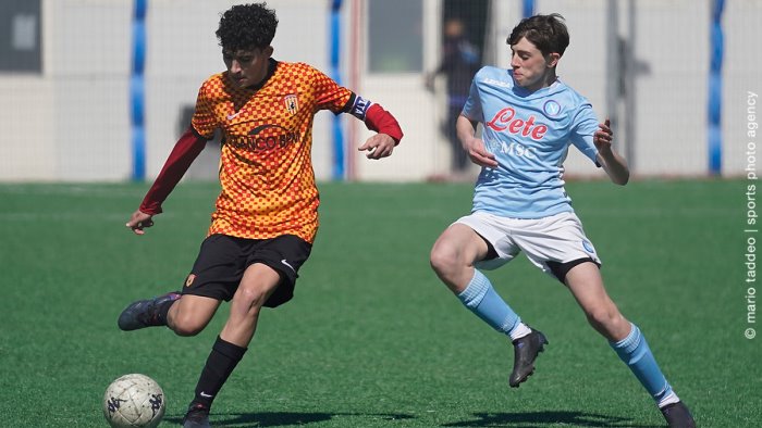 under 15 pari tra benevento e napoli manca un punto per i play off