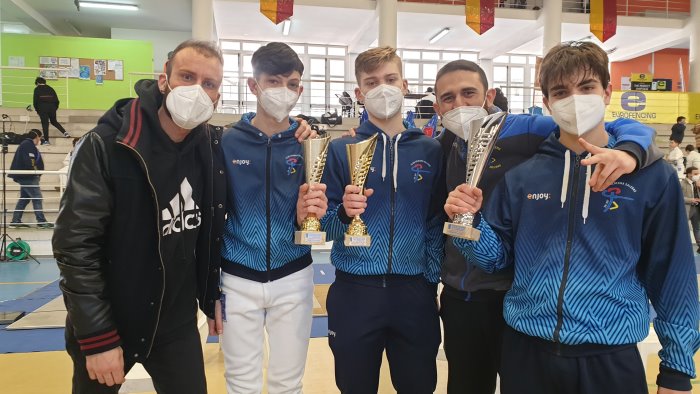 club scherma salerno otto titoli regionali nel fioretto under 14