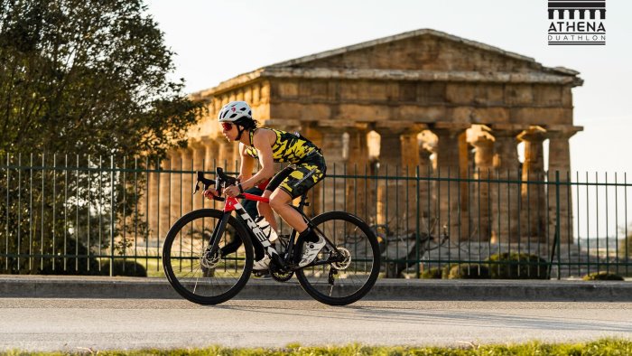 athena duathlon successo a paestum per l aurora triathlon