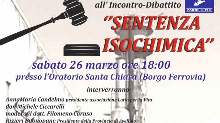 isochimica un bisogno di giustizia lungo 40 anni sabato l incontro