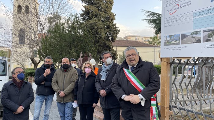 agropoli posa della prima pietra per i lavori di restyling del centro cittadino