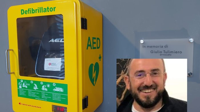 un defibrillatore in ricordo di giulio tulimiero grazie donate vita