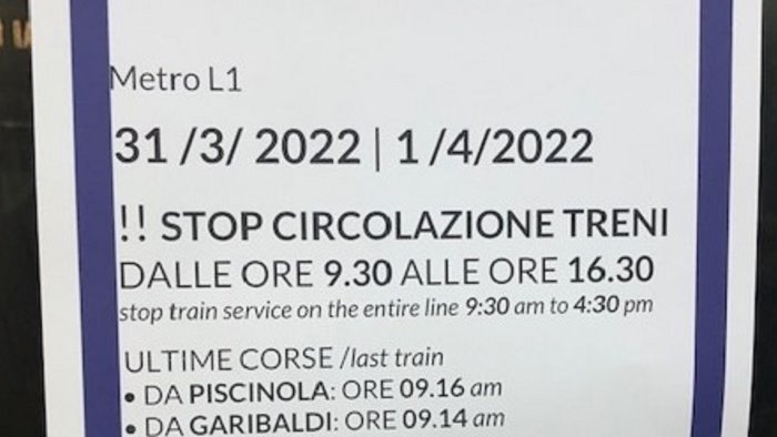 napoli monta la protesta per lo stop di due giorni del metro collinare