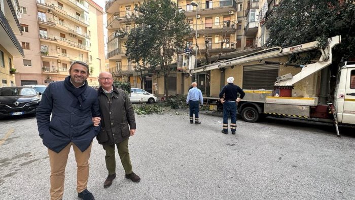 potature e manutenzione a salerno continuano gli interventi