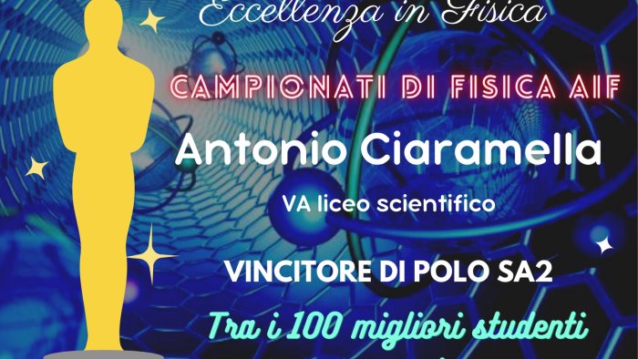 uno studente del lombardi di airola primo ai campionati di fisica