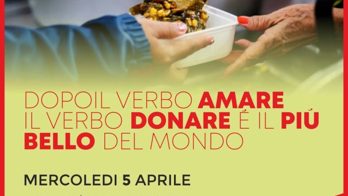 aiutiamo ad aiutare fiom avellino dona abiti e alimenti alla mensa dei poveri