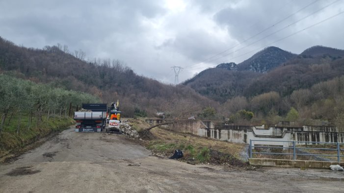 san martino v c via ai lavori per la strada che porta al mafariello