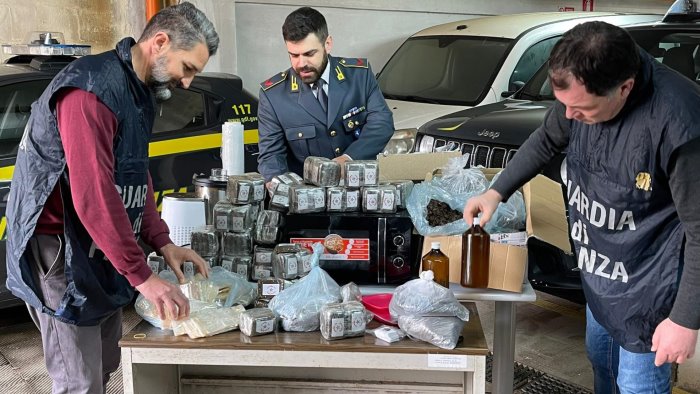 sequestrati 77 chili di hashish sigilli alla raffineria della droga