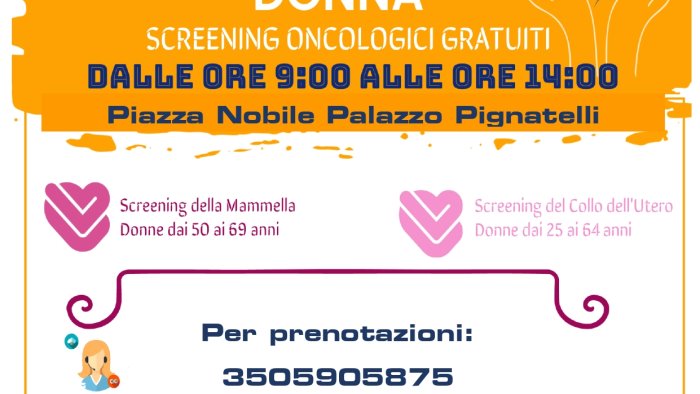 prevenzione cancro utero e mammella a lauro il camper dell asl