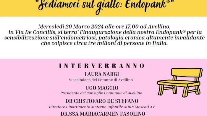 ad avellino si inaugura l endopank per sensibilizzare sul tema dell endometriosi