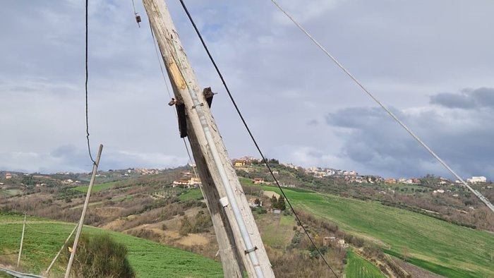 pali di legno inclinati e in caduta libera a cosa si aspetta a rimuoverli