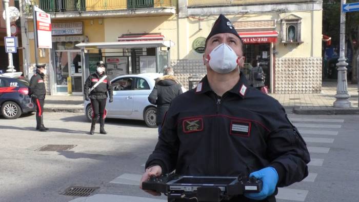 video in giro nonostante i divieti beccati dal drone