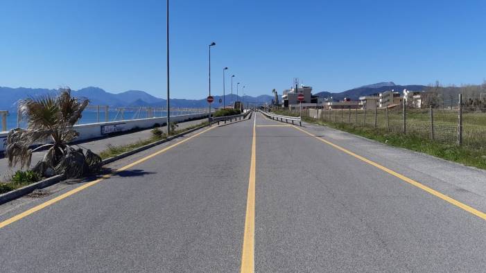 riapre il ponte sul torrente asa a pontecagnano