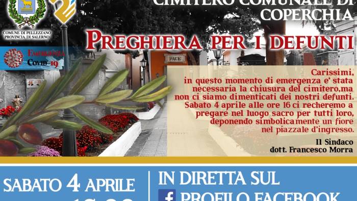 preghiera in diretta dal cimitero di pellezzano