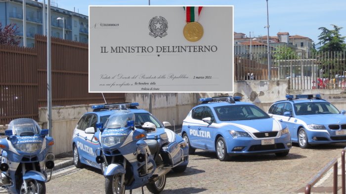 medaglia d oro polizia di stato festeggia 169 anni di storia