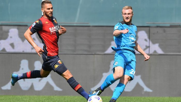 il genoa vince il derby ligure 2 0 allo spezia