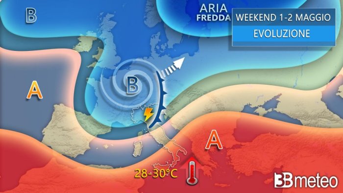 italia divisa tra maltempo e caldo africano