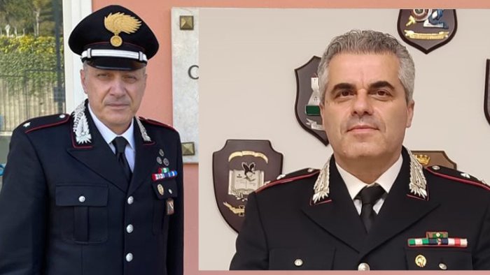 due nuovi ufficiali dell arma al comando provinciale