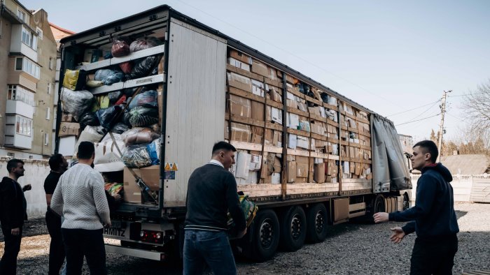 il grande cuore di salerno giunti in ucraina gli aiuti raccolti dalla caritas