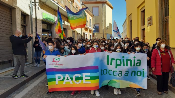 marcia della pace ad ariano irpino unico coro per il no alla guerra