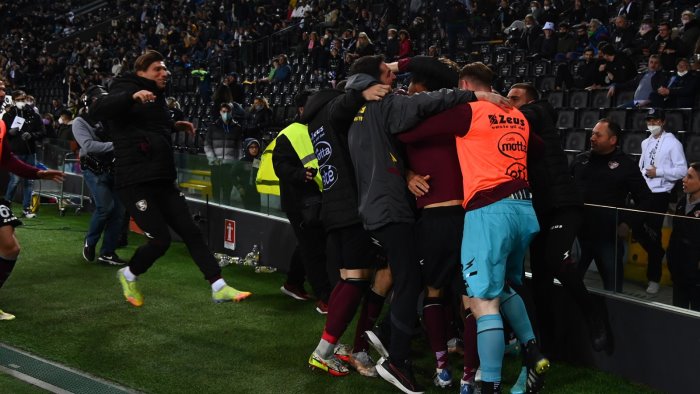 udinese salernitana 0 1 verdi all ultimo respiro salerno torna a sperare