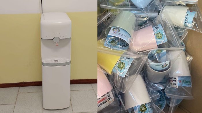 pellezzano sempre piu plastic free dispenser d acqua presso le scuole