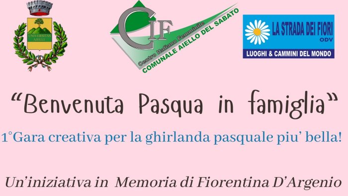 premiazione della gara creativa per la ghirlanda pasquale piu bella in irpinia