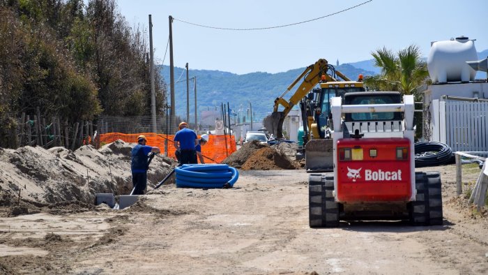 paestum prende sempre piu forma il secondo tratto del lungomare