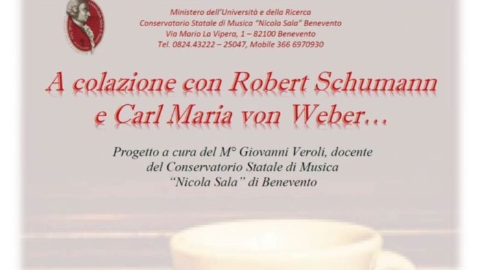 giovedi il concerto a colazione con robert schumann e carl maria von weber