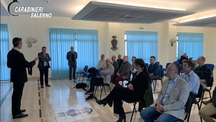 delegazione del quartier generale reazione rapida della nato in visita a salerno