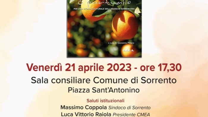 sorrento presentazione del libro o purtuallo di giovanna milano