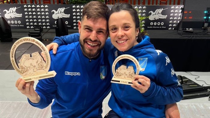 scherma paralimpica coppa del mondo pasquino bronzo nella prova di spada