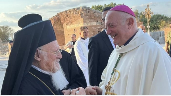 due fratelli una sola fede visita del patriarca ecumenico di costantinopoli