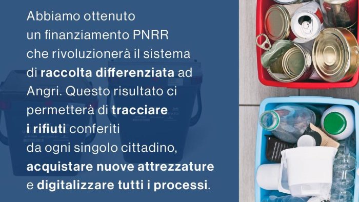 importante finanziamento per il miglioramento della rete dei rifiuti ad angri