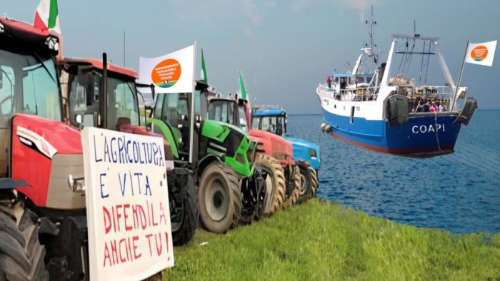 allevatori in sciopero della fame con agricoltori e pescatori a roma