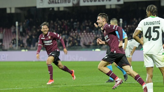 salernitana pari inutile all arechi candreva e maggiore riprendono il sassuolo