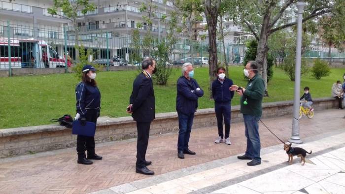 blitz di sindaco e municipale su lungomare corso e parchi