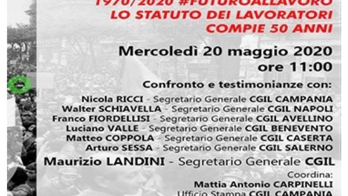 la cgil in diretta per i 50 anni dello statuto dei lavoratori