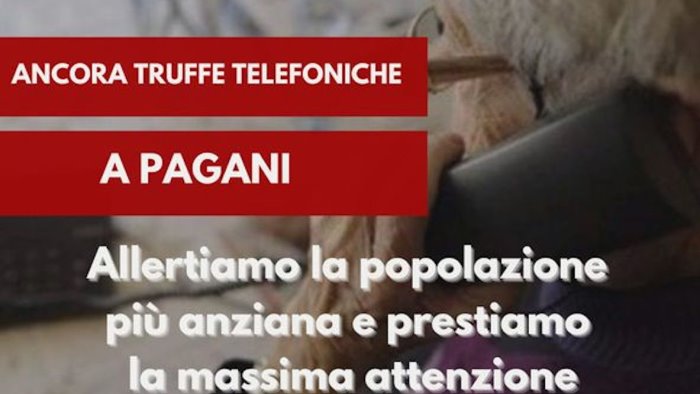 allarme truffe a pagani sindaco mette in guardia gli anziani