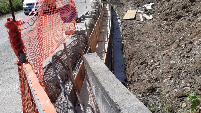 strade procedono i lavori tra acquavena e san giovanni a piro