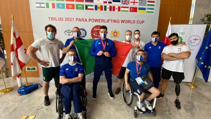 l azzurro telesca d oro alla parapowerlifting di tbilisi