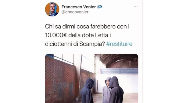 tweet choc su scampia il docente di trieste si scusa