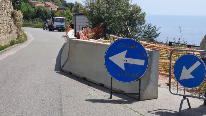 strade proseguono i lavori fra pollica e acciaroli