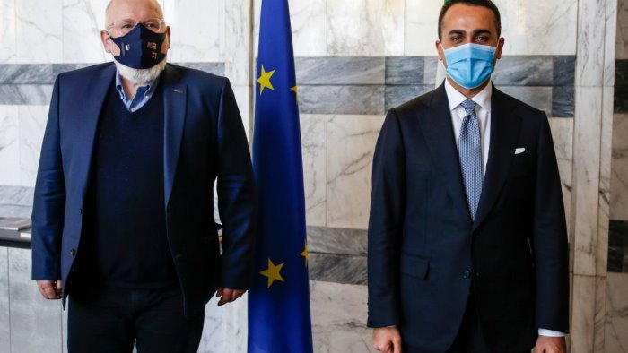 di maio incontra timmermans pieno sostegno al green deal ue