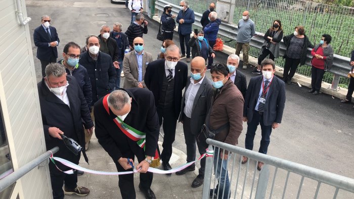 rfi consegna a scafati la passerella pedonale di via salice