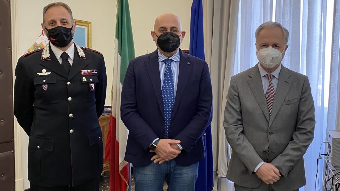 il prefetto torlontano incontra il tenente colonnello apicella